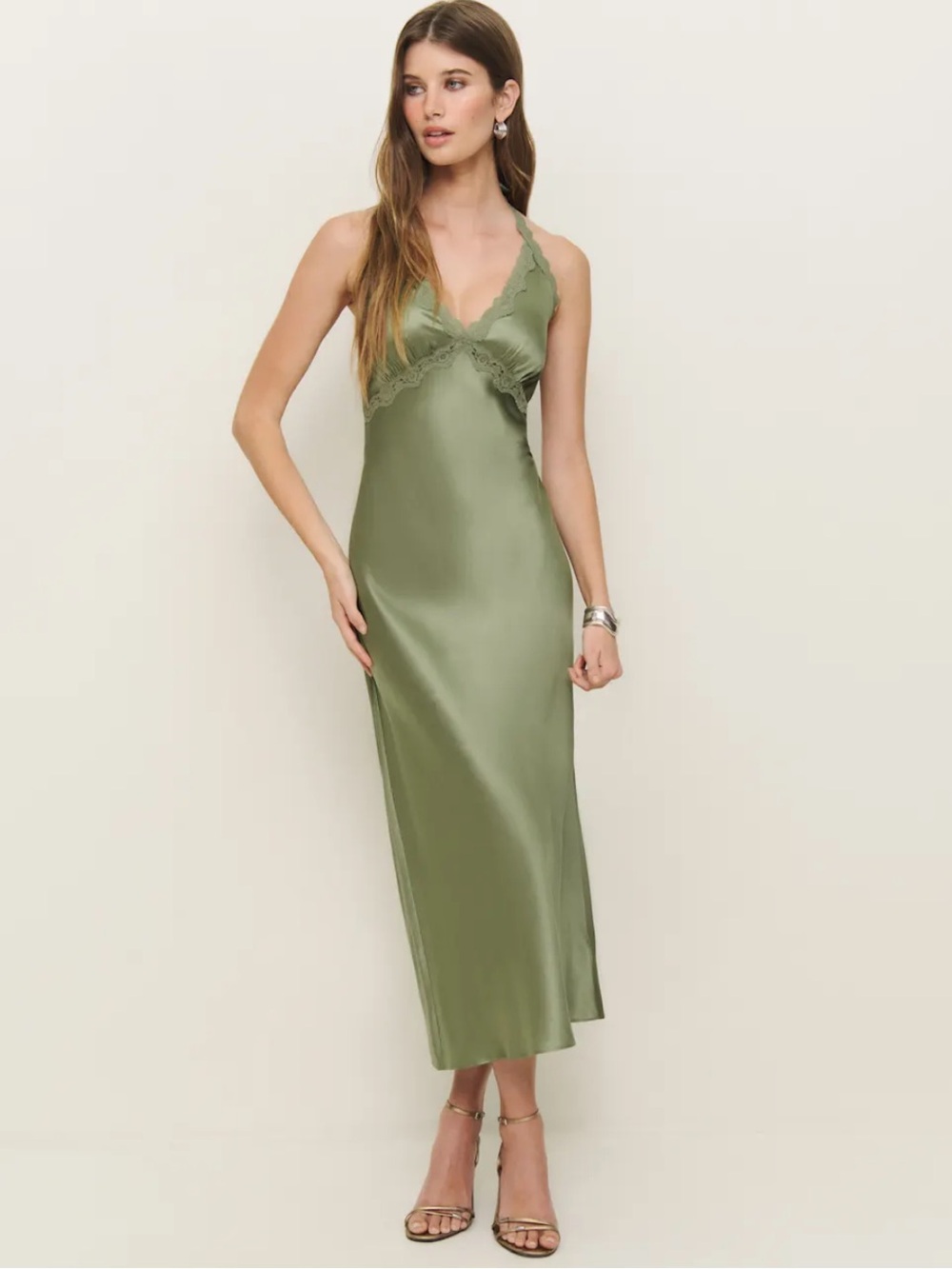 Reformation Nora Silk Dress